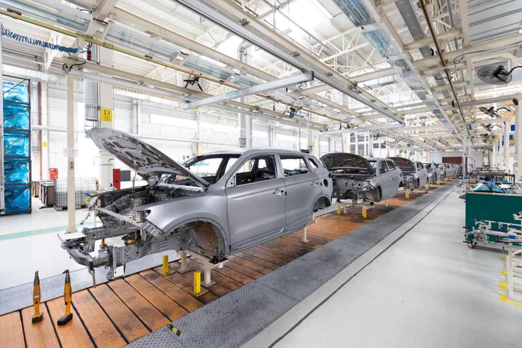 plant for production of cars modern automotive industry